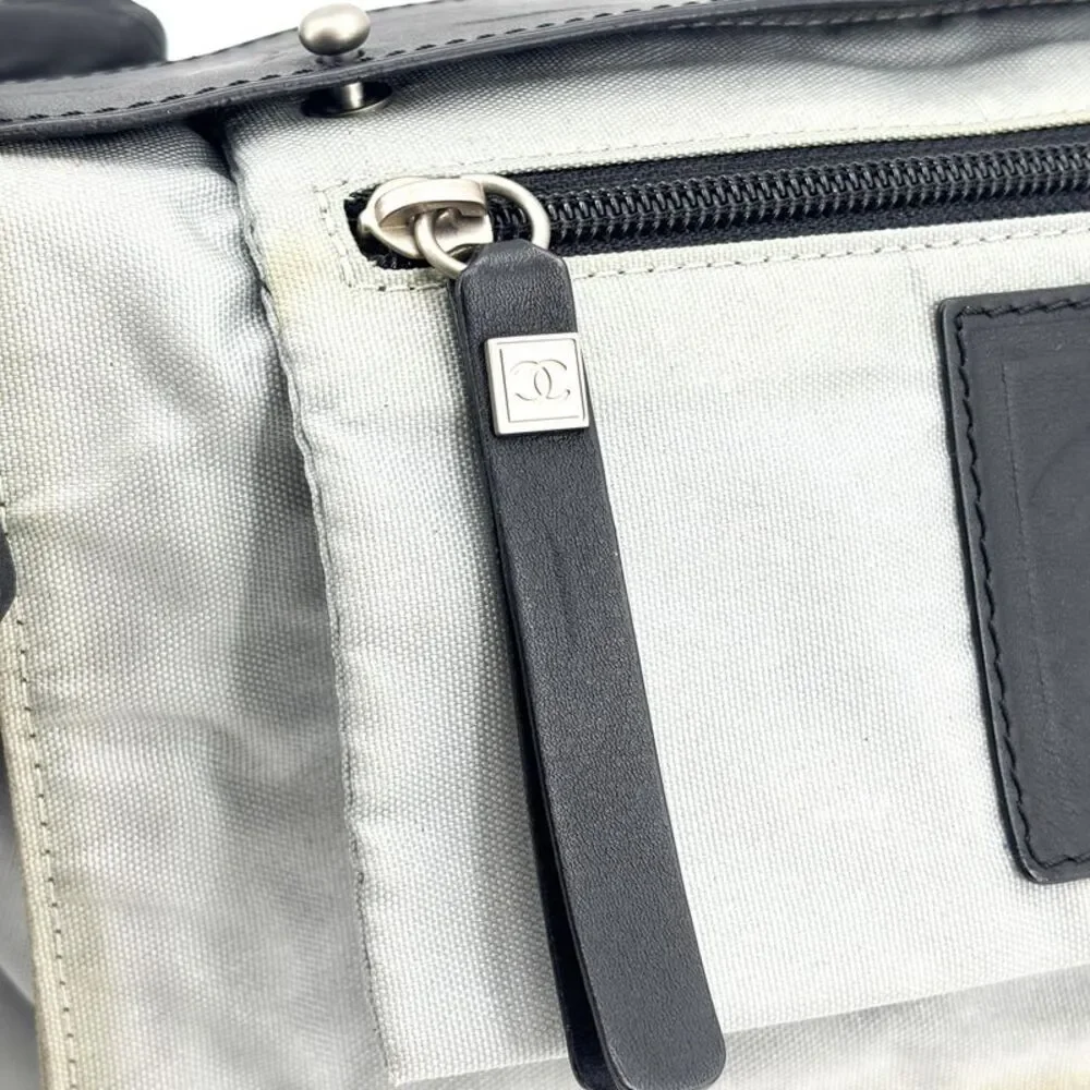 Chanel Sport Line Messenger Bag Grey Black